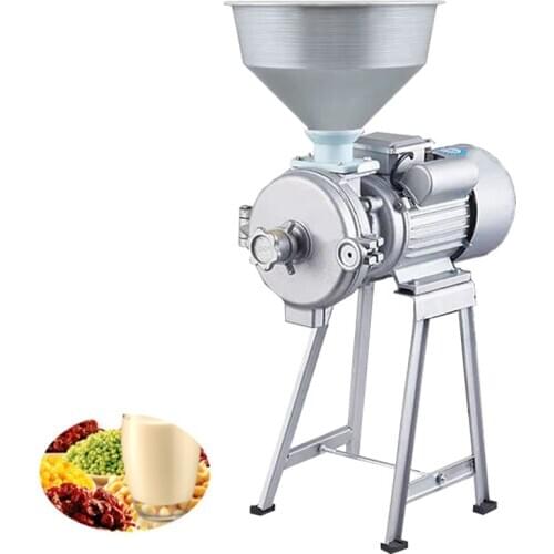 High Capacity Small Electric Wet And Dry Sesame Paste Grinder/Corn Rice Grinding Colloid Mill Milk Peanut Butter Making Machine