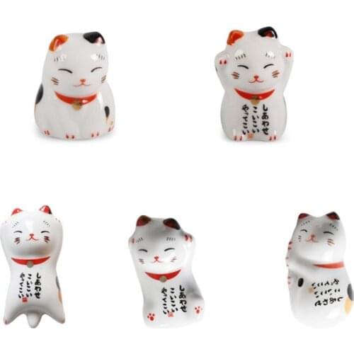 Japanese Style Chopsticks Holder Interesting Sturdy Ceramic Rest Dinner Spoon Stand for Home Kitchen Supplies Art Craft