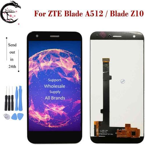 5.2" LCD For ZTE Blade A512 BA512 LCD Blade Z10 Display Screen Touch Sensor Digitizer Full Assembly For ZTE A512 Display Z10 LCD