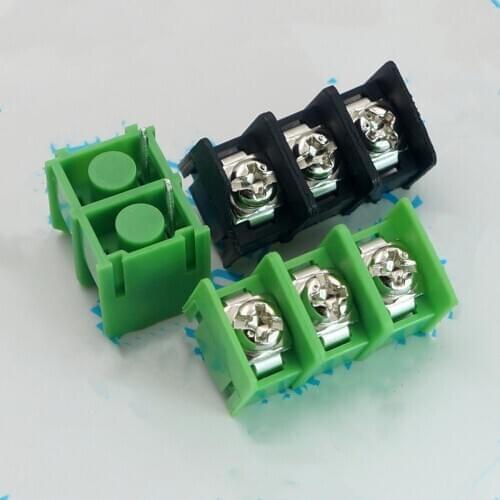 10PCS/LOT MG KF7.62-2P 3P 4P terminal pin distance 7.62mm 2p 3P 4P green / black can be spliced