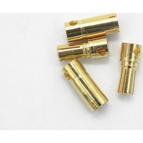 200 pairs/lot High quality 4.8MM Gold Plating Banana Bullet Plug Connector For RC Battery Motor ESC Part FS0172
