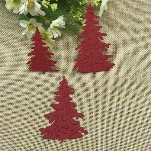 3pcs Trees Metal Cutting dies metal cutting dies scrapbooking embossing folder suit for fustella big shot cutting machin