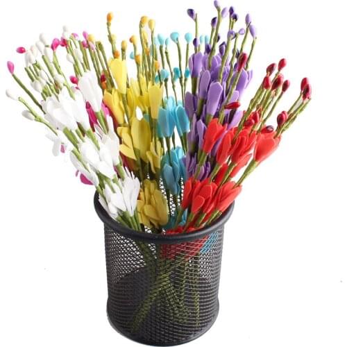 30PCS Bouquet Branch Artificial Flowers Arrangment Foam Flowers Wedding Christmas Party Home Decoration DIY Hair Accessories