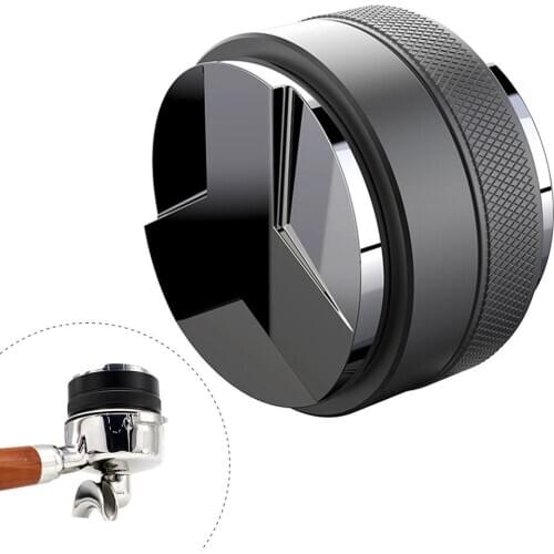 53mm Dual Sided Stainless Steel Coffee Tamper 3 Angled Slopes and Flat Base Espresso Tamper Coffee Tool Kitchen Tools