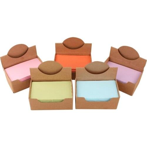 6packs Candy color blank Kraft Paper Card Message Memo Wedding Party Gift Thank You Cards Label Bookmarks Learning Cards