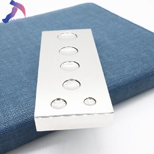 6in1 Stainless Steel Multi-function Playing Table Snap Rivets Mushroom Nail Mounting Base Handmade Leather Tools