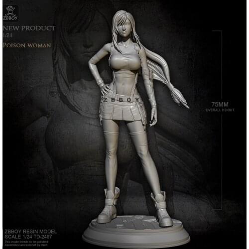 75mm Resin model kits figure beauty toy self-assembled TD-2497