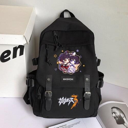 Anime Honkai Impact 3 Kiana Kaslana Raiden Mei Casual High Capacity Backpack Schoolbag Laptop Bag Shoulder Bag Fashion Knapsack
