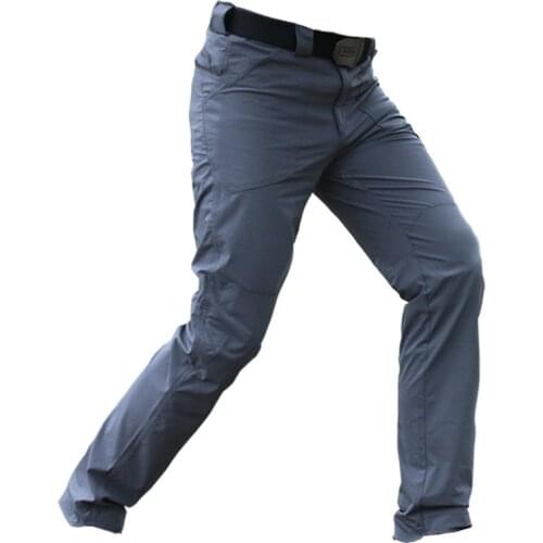 Summer Outdoor Quick Dry Waterproof Overalls Trousers Men Hiking Training Stretch Wearproof Multi Pocket Military Tactical Pants