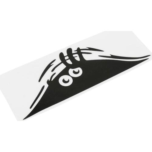 Black 3D Cool Big Eyes Car Sticker Badge Trunk Decal For Land Rover RangeHSE SC Sports version Freelander V6 found 3 V6
