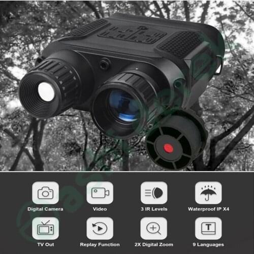 400m 7x Zoom NV400B Digital Telescope Goggles 9 Languages 4IP Waterproof 3IR Levels Day and Night Vision Binoculars for Camping