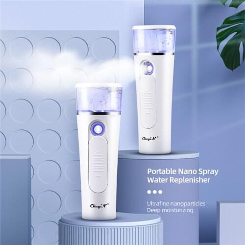 CkeyiN 25Ml Rechargeable Sprayer Face Moisturizer Nano Mister Facial Steamer Skin Moisturizing Hydrating Deep Cleaning Care