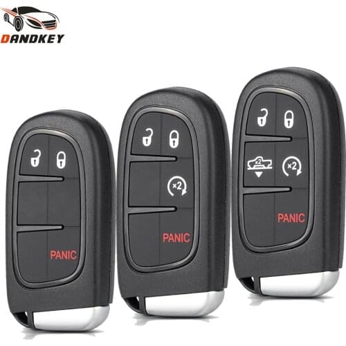 Dandkey 3/4/5 BTN 433Mhz Remote Smart Key GQ4-54T For Dodge Ram 1500 2500 3500 2013-2017 Fob Car Key With ID46 Chip Keyless Go