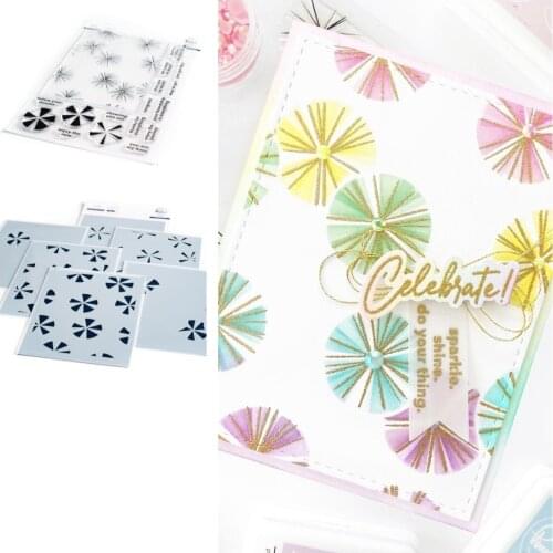 Round Fan Umbrella Stamps Stencil Scrapbook Diary Decoration Stencil Embossing Template DIY Greeting Make Paper Card 2021 NEW