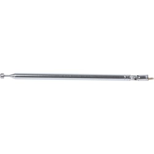 Metal part 7 Telescopic AM, FM radio antenna length 75 cm long silver