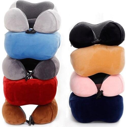 Multi-purpose U-shaped Pillow Slow Rebound Memory Foam Travel Neck Pillow Office Skin-friendly Nap Pillow Airplane Pillow