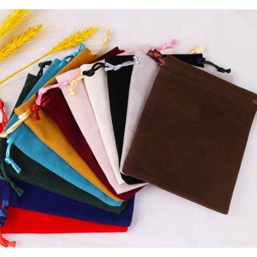 Fashion Flannel Bags Of Gift Packing Black Velvet Bag Jewelry Bags Jewelry Box Drawstring Pouch Party and Wedding Gift Package