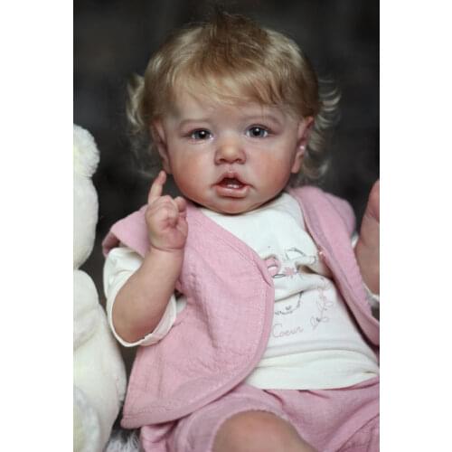 NPK DIY kit reborn Popular faceSaskia doll kit very soft real touch fresh color unpainted unfinished doll parts