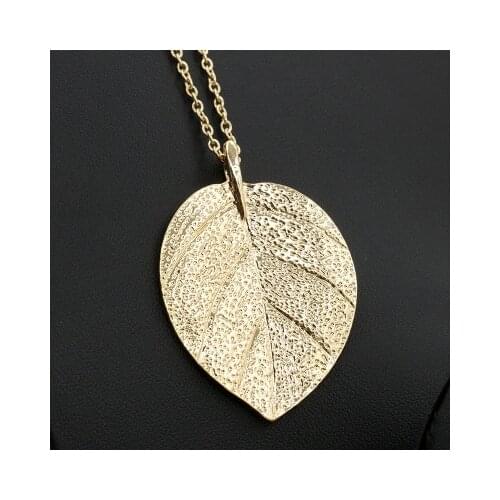 New fashion Vintage European and American Leaf Necklace For Lady girl Accessories jewelry wholesale
