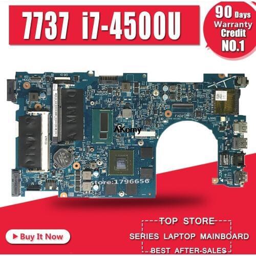 Excellent CN-0CJFT4 For DELL Inspiron 17R 7737 Laptop Motherboard With i7-4500u CPU GT750M 2GB 0CJFT4 CJFT4 12309-1 100% working