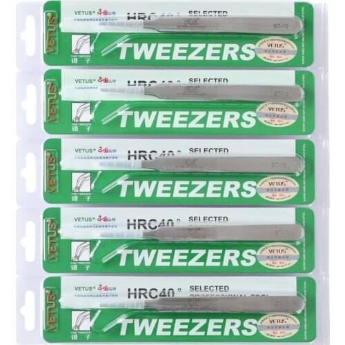 10pcs/Lot Vetus Tweezers for Eyelash Extension Makeup Tool ST Series Free Shipping