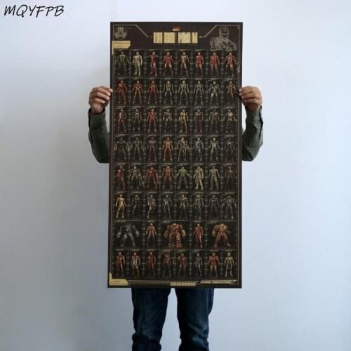 Super Large Size Classic Movie Character Collection Kraft Paper Poster Wall Sticker Home Decoration Gift 101x50.5cm