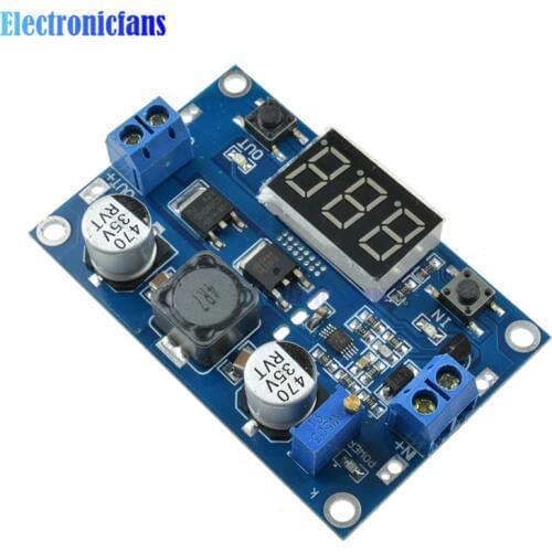 DC 100W LTC1871 3-35V to 3.5~35V Boost Module Step Up Module Power Voltage Converter Regulated Power Supply With LED Voltmeter