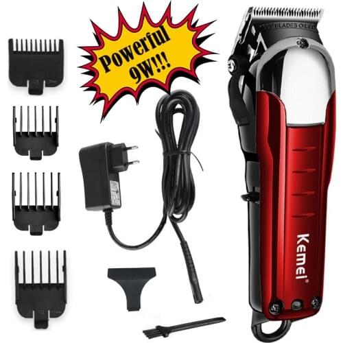 100-240V kemei professional hair clipper electric hair trimmer powerful hair shaving machine hair cutting beard electric razor