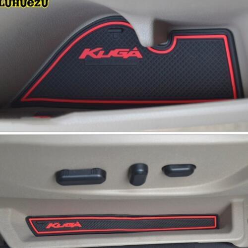 Luhuezu Non-Slip Mat Interior Door Mats For Ford Escape Kuga Accessories 2013 2014 2015 2016 2017
