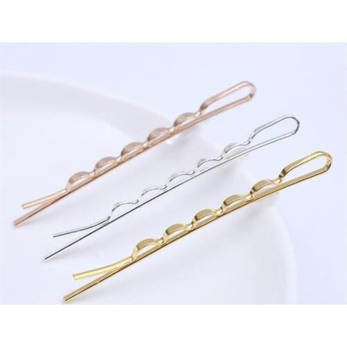 SIXTY TOWFISH 10 Pieces/lot Hairpin Clip Hairgrips One Line Shape Hairpin 5 Styles Jewelry Accessories Hairpin