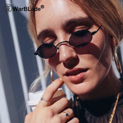 2018 Cat Eye Brand Designer Women Round Sunglasses Men Fashion Vintage Metal Frame Sun Glasses Shade Pink Eyewear UV400