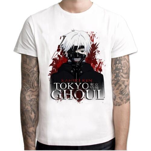 Tokyo Ghoul T Shirt Printed Japanese Anime Tokyo Ghoul T Shirts Clothes Ken Kaneki White Tokyo Ghoul Men Tshirt Women Shirt