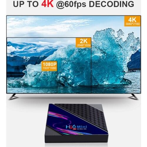 Smart TV BOX Android10.0 H96 MINI V8 4K Dual Wifi BT FHD TV Media player Fast Stable Android IPTV Set top Box