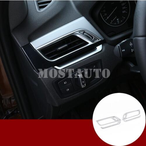 For BMW X1 F48 Interior Console Side Air Vent Outlet Cover Trim 2016-2019 4pcs Car Accessories Interior Car Decor Car Trim