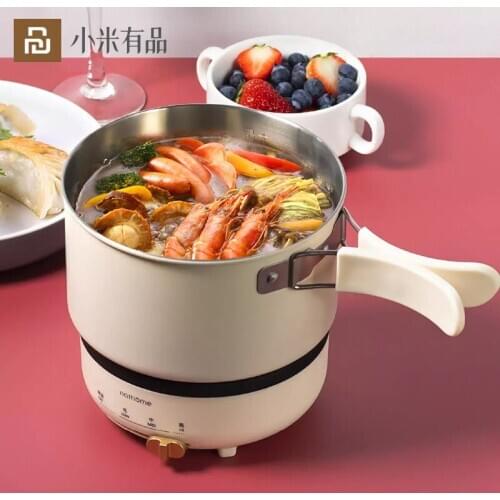 Youpin 1.2L Electric Hot Pot with Folding Handle Mini Portable Travel Induction Cookers Split Type Cooking Pot Cooking pan 220V