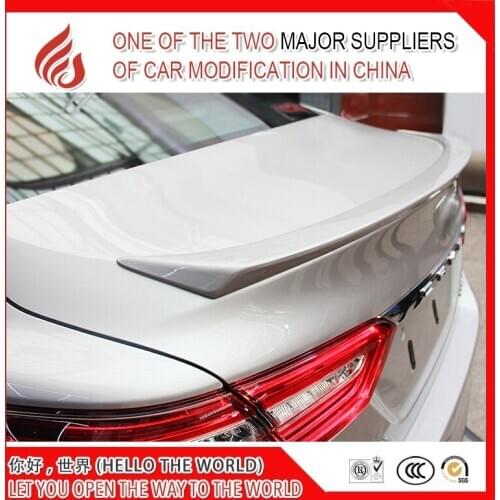 ABS black white color car rear lip spoiler for Camry camry 2018 18