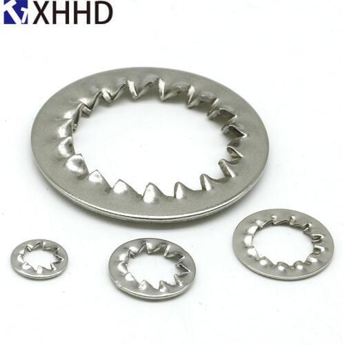 Internal Toothed Gasket Washer Serrated Lock Washer 304 Stainless Steel M2 M2.5 M3 M4 M5 M6 M8 M10 M12 M14 M16 M20 M22 M24 M30
