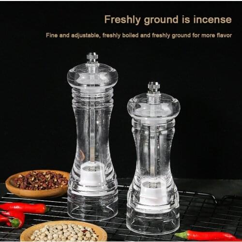 1Pcs Adjustable Manual Salt Pepper Mill Grinder Seasoning Bottle Spice Grinding Containers Mill Shakers Seasoning Kitchen Tools