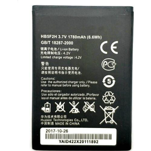 2019 New HB5F2H 3.7V 1780mAh High Quality Battery for Huawei 4G Lte WIFI Router E5375 EC5377 mobile phone battery Track Code