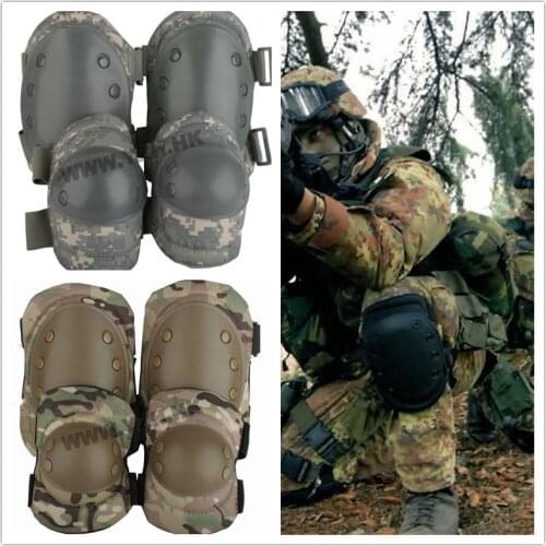 US ARMY Best quality! 4PCS/LOTS Tactical paintball protective gear knee pads & elbow pads Free shipping
