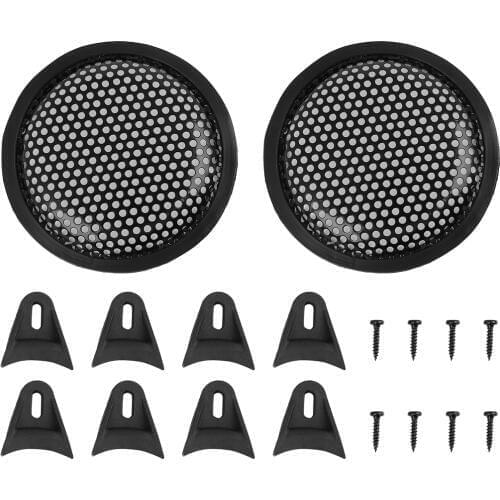 X Autohaux 2pcs 5‘’ Car Speaker Cover Mesh Protector Woofer Subwoofer Grill For Honda For Nissan