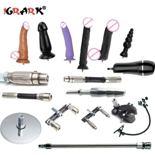 Cheap Vibrator Sex Machine Multi Attachments Optional Sex Dildos Suction Cup VAC-U-Lock Bendable Spring Connector Extention