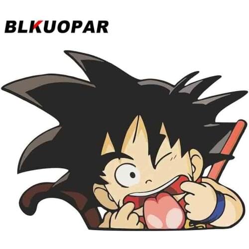 EARLFAMILY 13cm x 9.5cm for Goku Motorcycle Car Stickers Car Accessories Decal Vinyl Material Suitable for VAN RV Decor