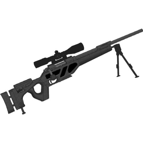 CS-LR4 High Precision Sniper Gun 3D Paper Model