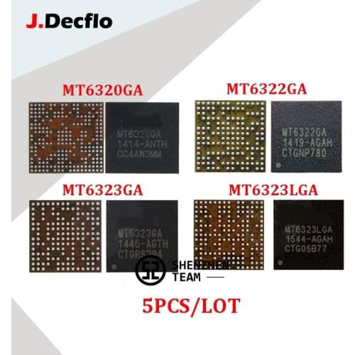 JDecflo 5PCS PMIC 100% New MT6320GA MT6322GA MT6323GA MT6323LGA MT6325V MT6329A MT6329BA Power Supply Integrated Circuits BGA