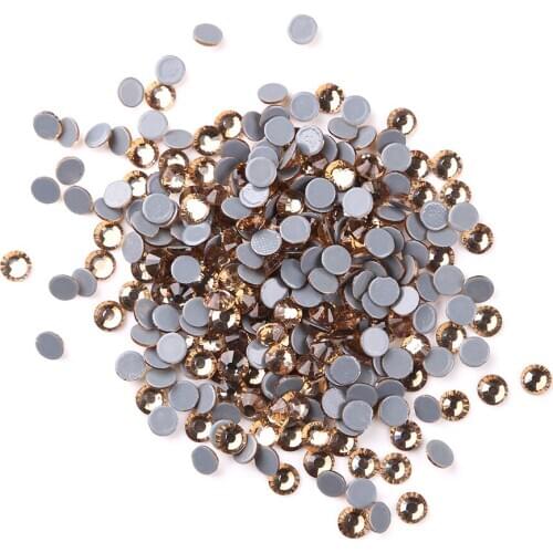 Lt Topaz Many Size SS6,72000pcs SS8,SS10,SS12 Crystal Hotfix Rhinestone Stone Glass Nail Art Parts For Shoes Bags Garment