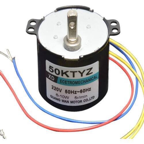 AC220V 10W 50KTYZ miniature slowdown permanent magnet synchronous AC motor Power Tools / Electric / DIY Accessories motor