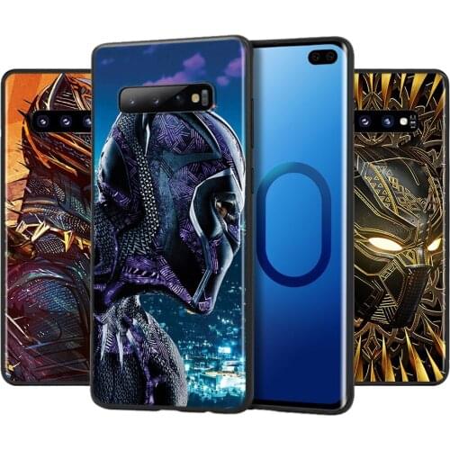 Marvel Avengers Black Panther For Samsung Galaxy S21 S20 FE Ultra Lite S10 5G S10E S9 S8 Plus Soft Silicone Phone Case