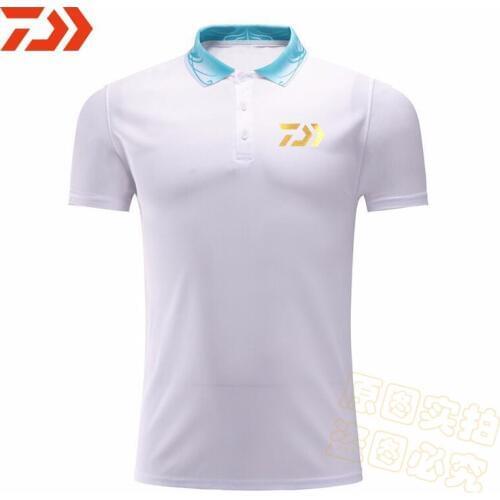 2019 New Summer Fishing T-Shirt Breathable Fishing Clothing Short Sleeve Quick Dry Lapel shirt Fishing Clothes POLO Lapel shirt