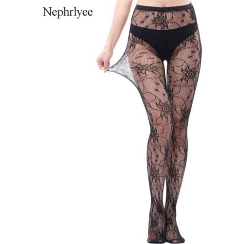 New Fashion Tights Summer Sexy Women Slim Fishnet Pantyhose Party Club Ladies Floral Patten Mesh Stockings Without Panties 3047